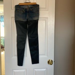 R13 Bedford leather chaps size 26